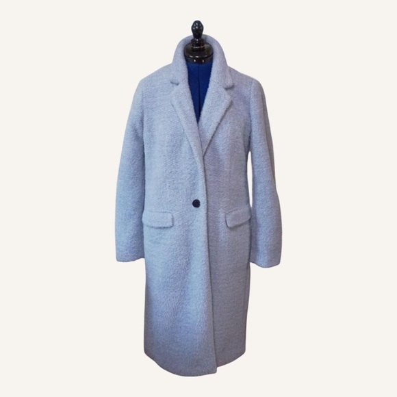 LOFT PLUS SIZE Light Blue Pea Coat - Picture 1 of 1